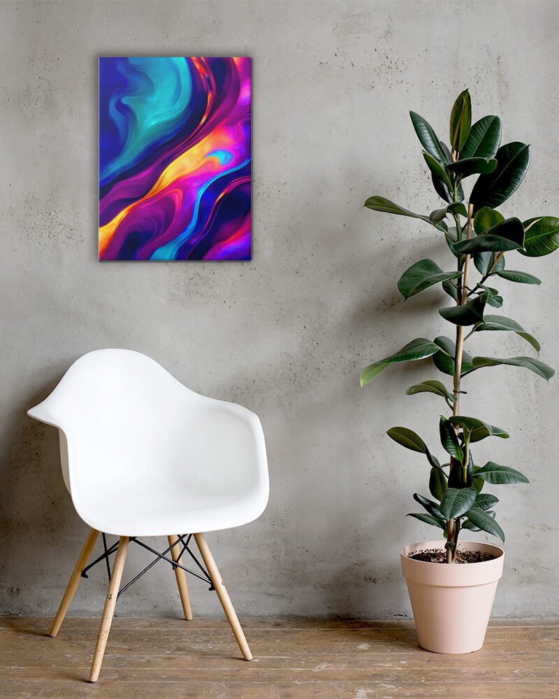 Abstract fluid art1 - Canvas printed.