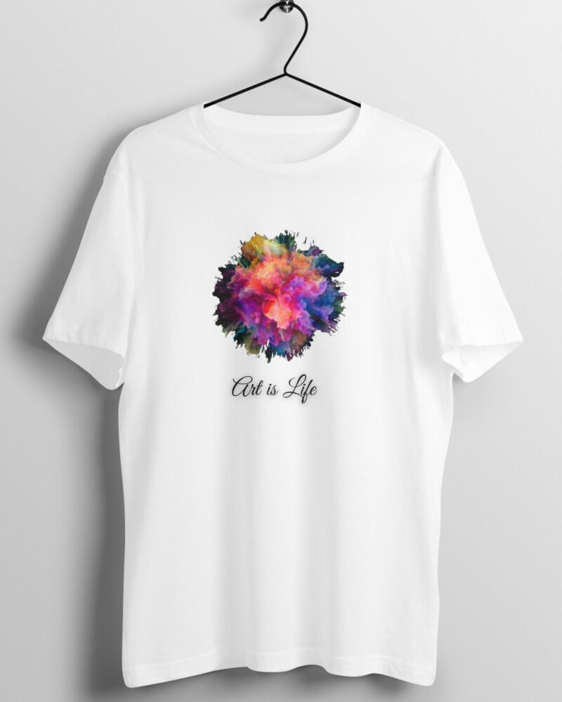 Art is Life - Men's Round neck T shirt