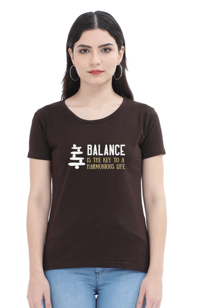 Women's Yoga T Shirt - Balance