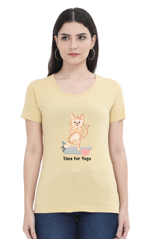 Women's Yoga T Shirt - Time for Yoga