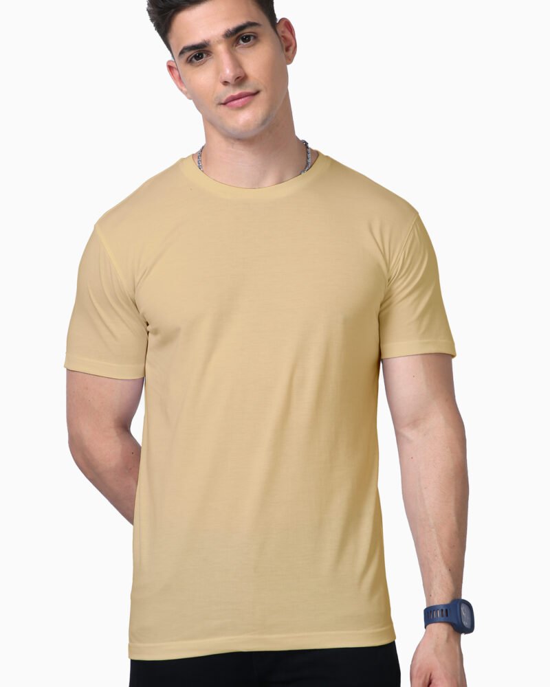 Supima Solid color luxurious feel Plain T shirt