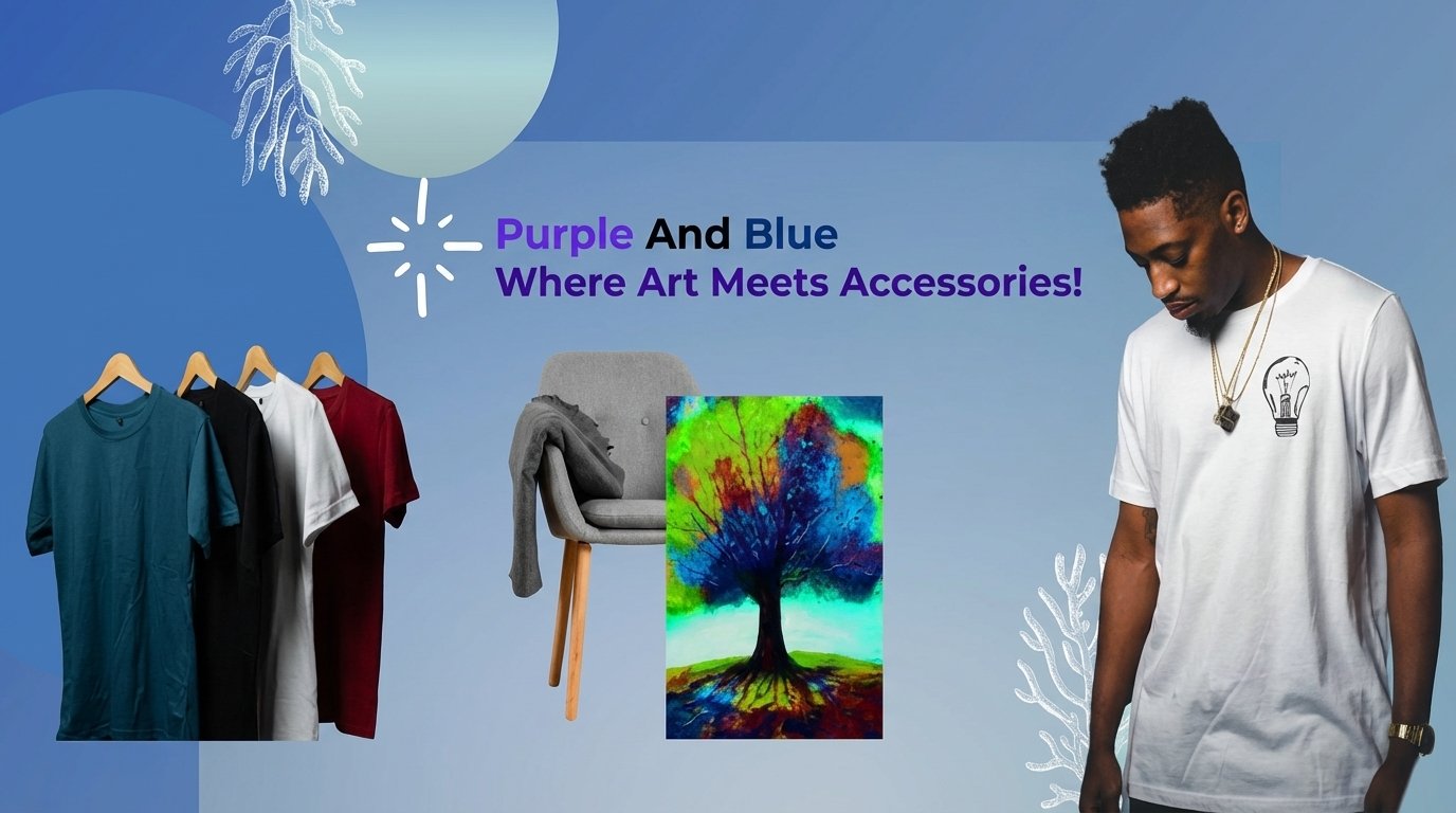 Purple and Blue Custom Banner